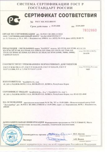 UCD Certificate Russia
